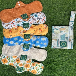 Reusable 2pads+1 wet bag